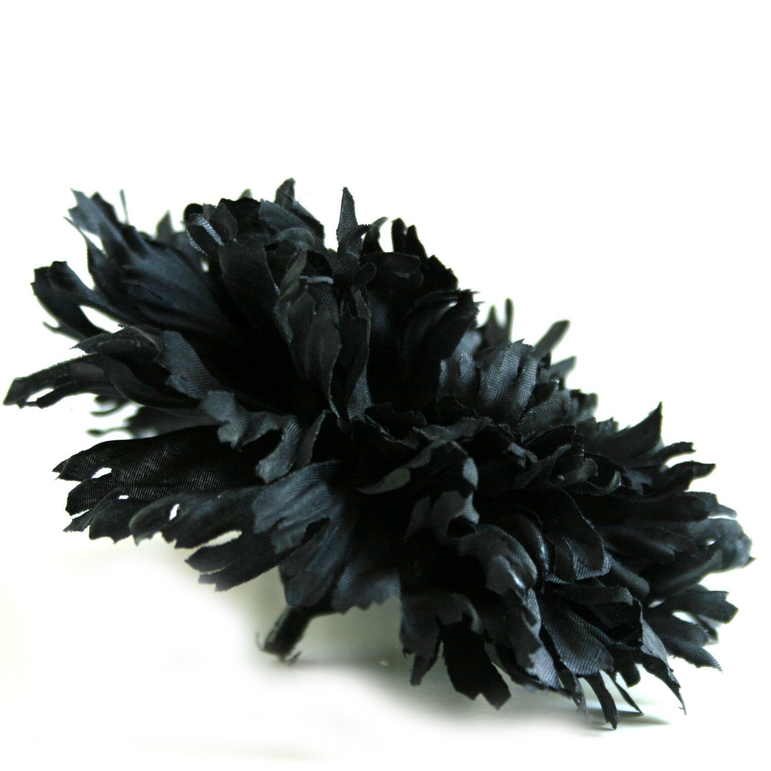 1 Large Black Carnation Artificial Flowers by SilkInspirations