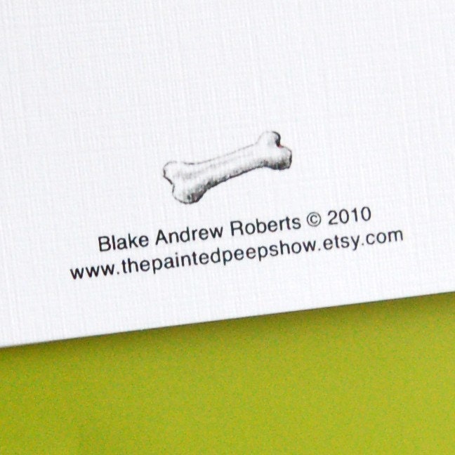 Running Dachshunds - Set of 5 Blank Note Cards