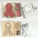 Autism Awareness Rubber Stamp Set Puzzle Pieces and Ribbon