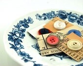Primitive Vintage Inspired Inchies 100 Percent Recycled Embellishments