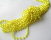 Vintage Multi Strand Extra Long Necklace - Lemon Yellow