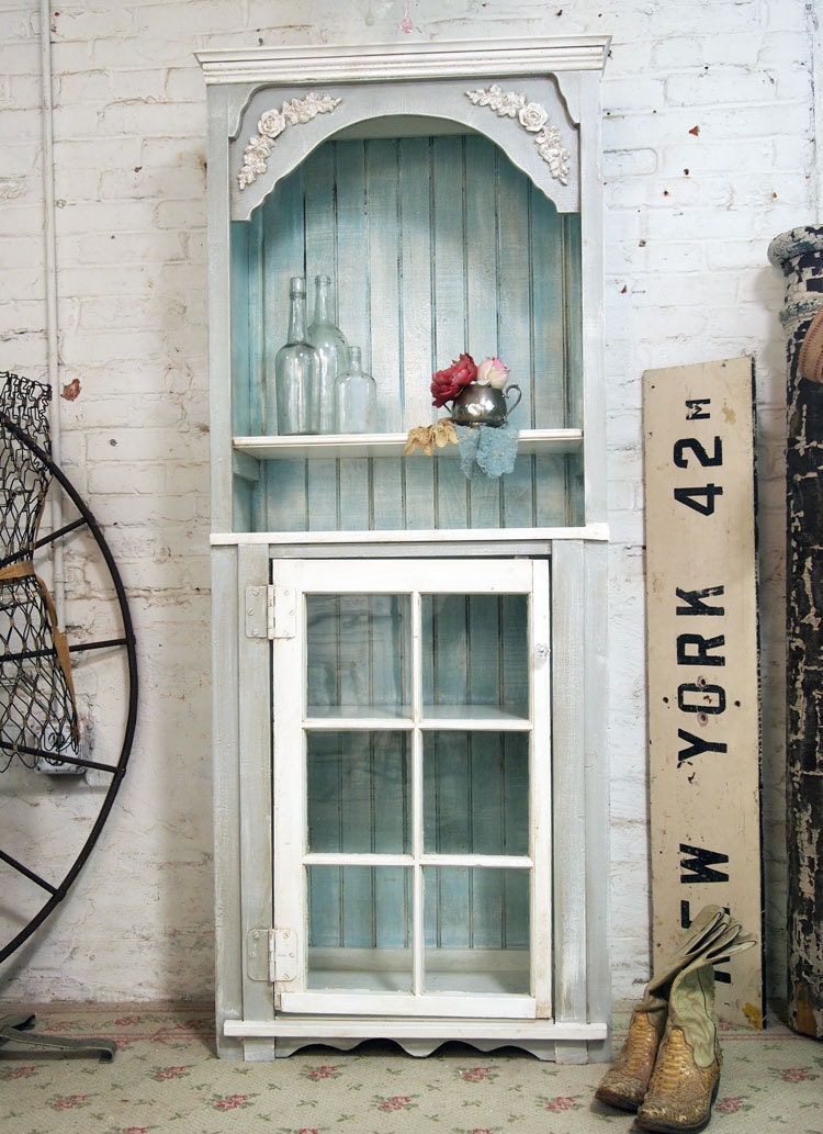 Painted Cottage Handmade Farmhouse Bookcase / China Cabinet CC274