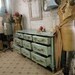 RESERVE  ROBINVintage Painted Cottage Shabby Aqua Chic Dresser  DR216