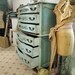 Vintage Painted Cottage Shabby Aqua Chic Dresser CH216