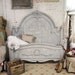 Painted Cottage Chic Shabby Dove Grey Queen Romance Bed