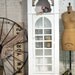 RESERVED for JEAN Painted Cottage Chic Shabby White Handmade Farmhouse Cabinet CC301