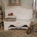 Painted Cottage Shabby White Farmhouse Bench CHR338