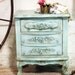 Painted Cottage Chic Shabby White Romantic Night Table NT412
