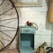 Painted Cottage Chic Shabby White Romantic Night Table NT415