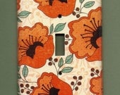 Orange Poppies Switchplate cover