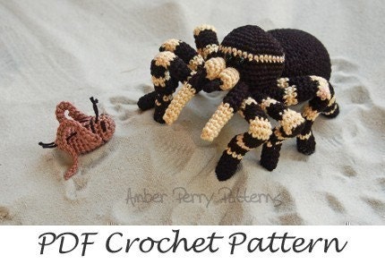 PDF Pattern - Amigurumi Tarantula and Cricket