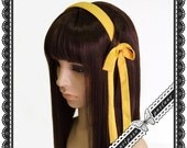 Haruhi Suzumiya Cosplay Headband (a yellow headband with two bows)