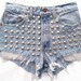 Stellar Short studded cut off shorts