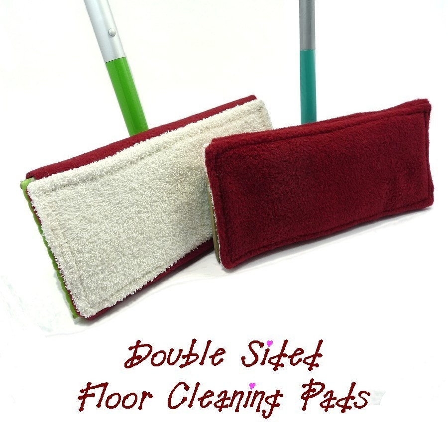 3 Swiffer Pads - Washable Swifters - Double Sided - Green