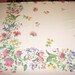 Elegant Cottage Garden Vintage Tablecloth - 60 inches by 86 inches