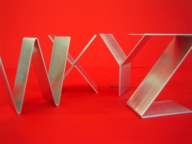 Metal letters freestanding/Initials/Alphabet A-Z signage/Empire