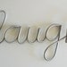 laugh aluminum metal sign