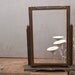 vintage wood picture mirror swing frame