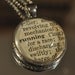 RUNNING Vintage Dictionary Pendant Necklace