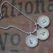 Personalized Vintage Dictionary Word Necklace Pendant- Pick Your Letters