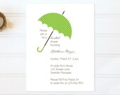 Umbrella Bridal Shower Invitations - Baby Shower Invites - Gender Neutral