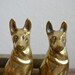 Vintage Pair of Brass German Shepherd Dogs
