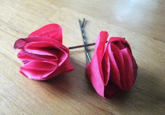 In Honor Of Tricia- Set of two Rosetta Hair Pins