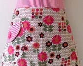 Hostess with the Mostest Floral Retro Half Apron