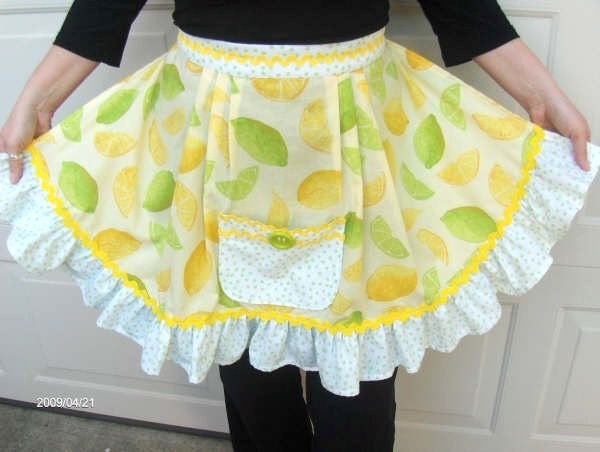 Hostess with the Mostest  Lemon and Lime Apron