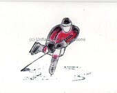 Hockey Player Note Cards