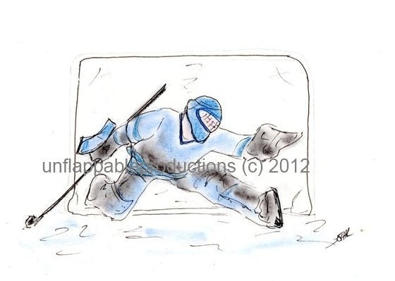 Hockey Goalie 5 x7 Greeting Card