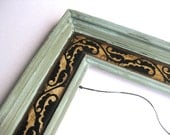 Florentine Vintage Frame, French Country Frame, Duck Egg Blue, Cottage Chic, Shabby and Chic, Farmhouse Decor