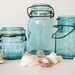Blu Ball Atlas Mason Jars Set of Three Vintage
