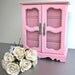VIntage Jewelry Box, Pink Jewel Box, Shabby and Chic, Wooden Box, Mini Dresser, Paris Apartment, Gift, Cottage Chic