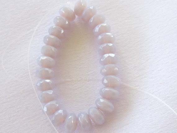 Czech Lilac Rondels, 6mm, 25 beads
