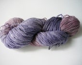 Hand painted fingering weight yarn superwash merino/tencel Purple is Awesome 365 yards