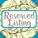 Reserved Listing for Amanda Brulte
