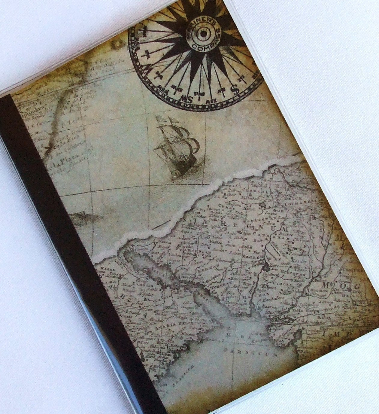 MAP PASSPORT COVER Vintage Mariners Map