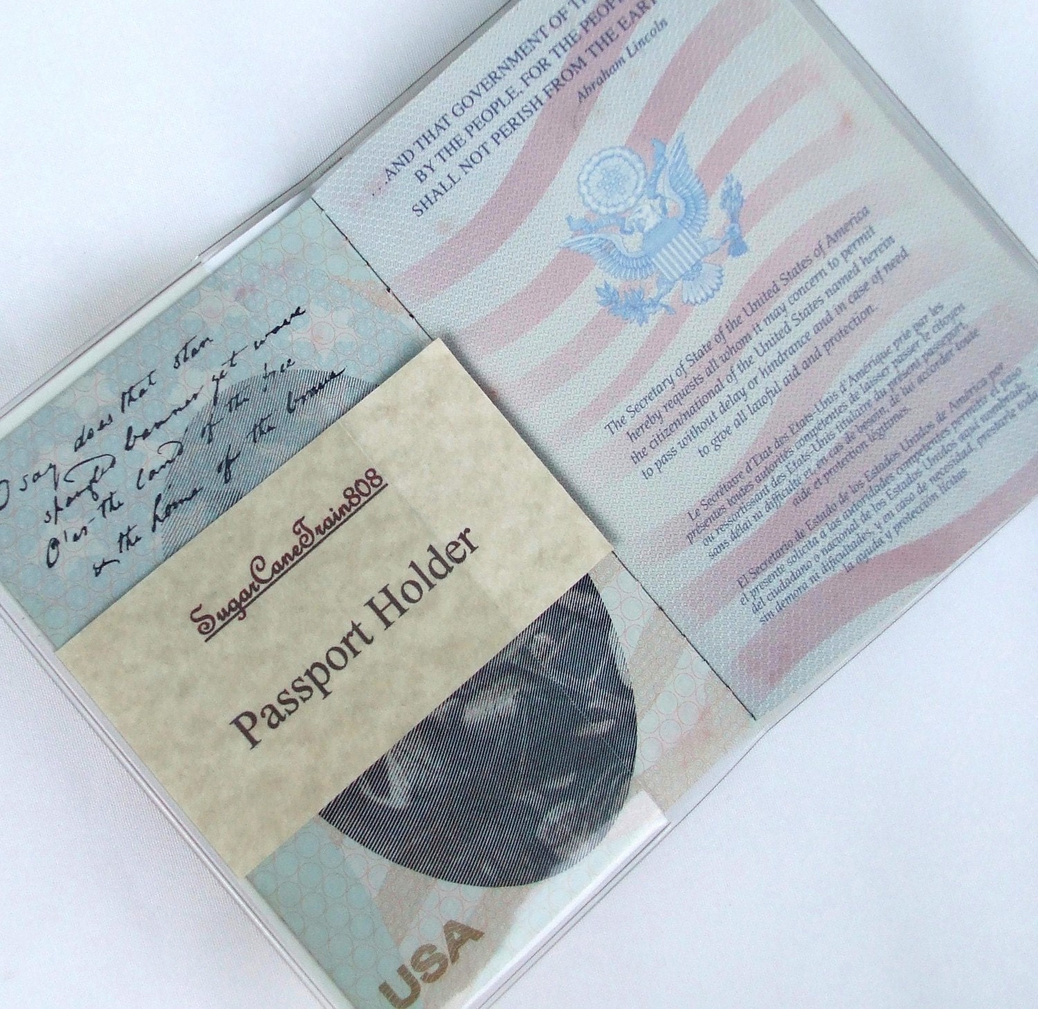 MAP PASSPORT COVER Vintage Olde World Map