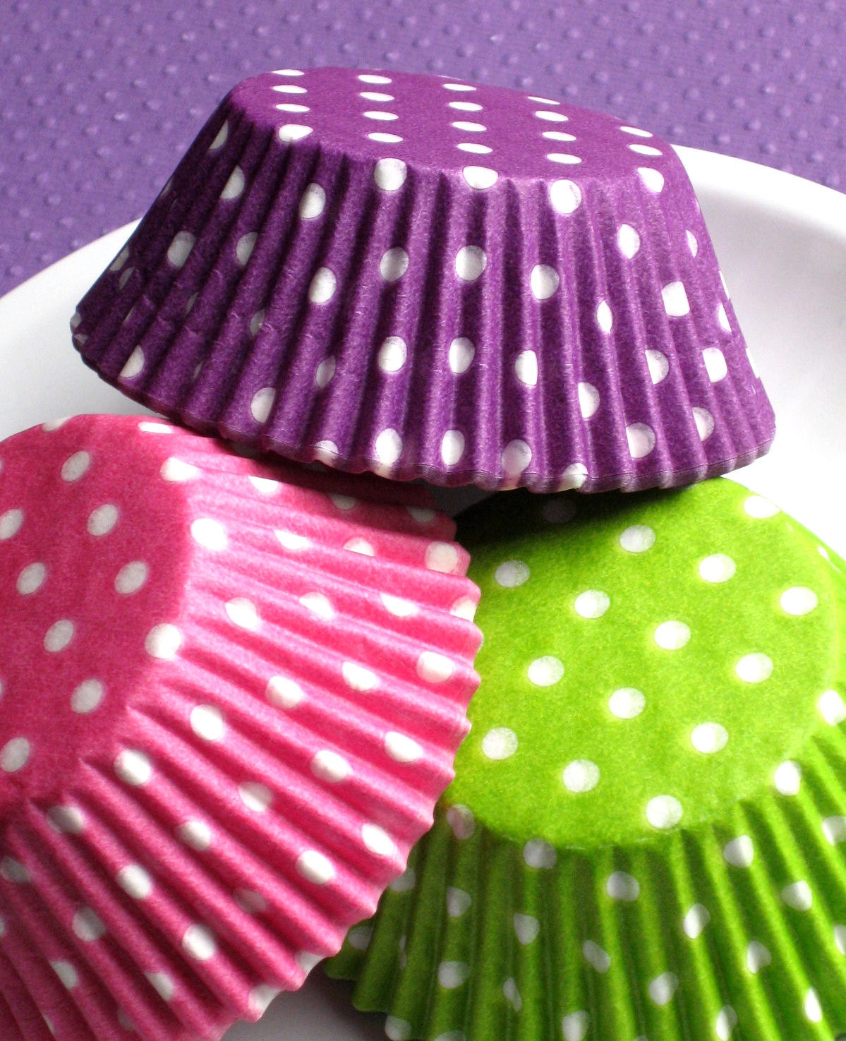 Girls Neon Fun Polka Dot Cupcake Liners in by thebakersconfections