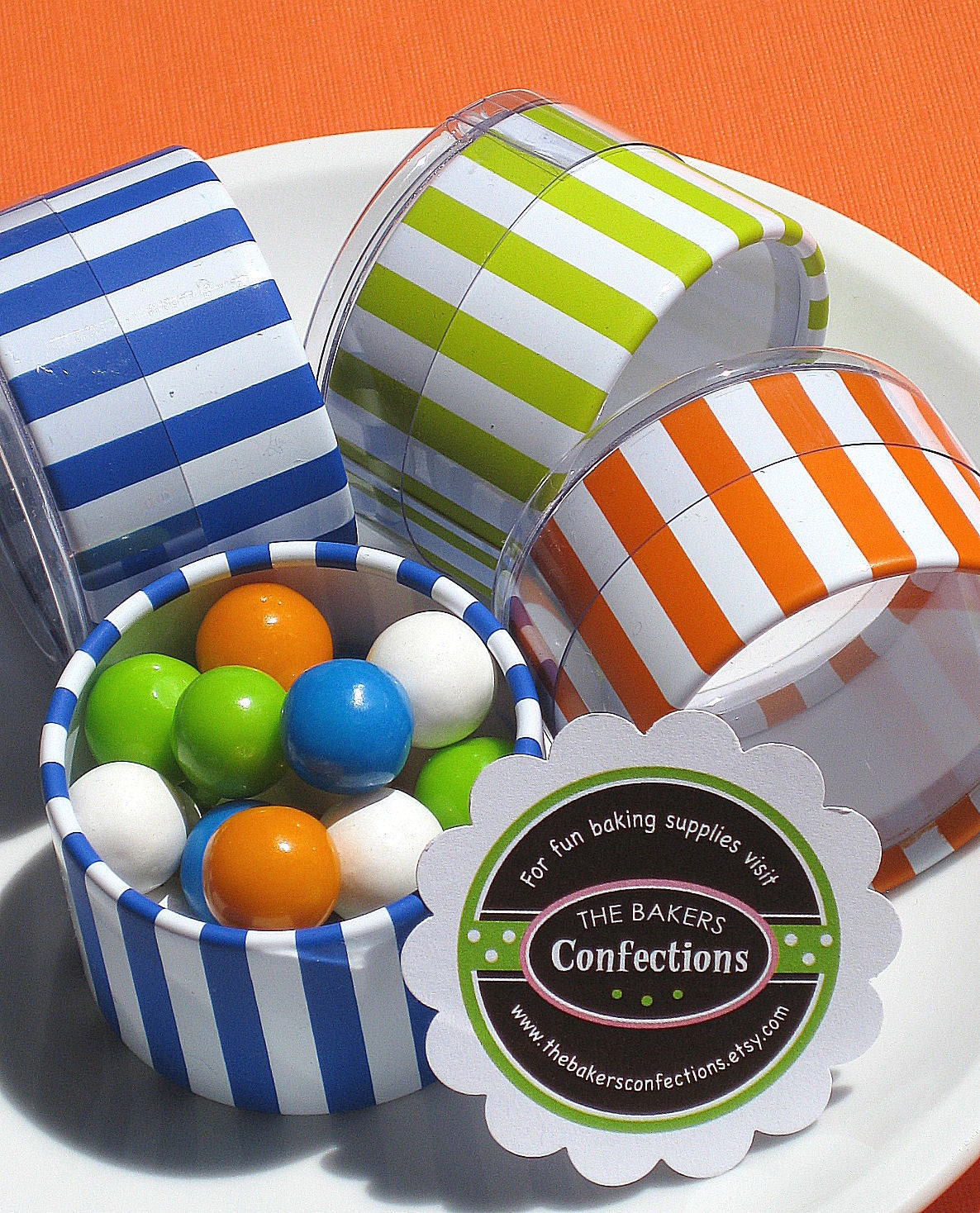 CUSTOM order for Jessi boxes and straws by thebakersconfections