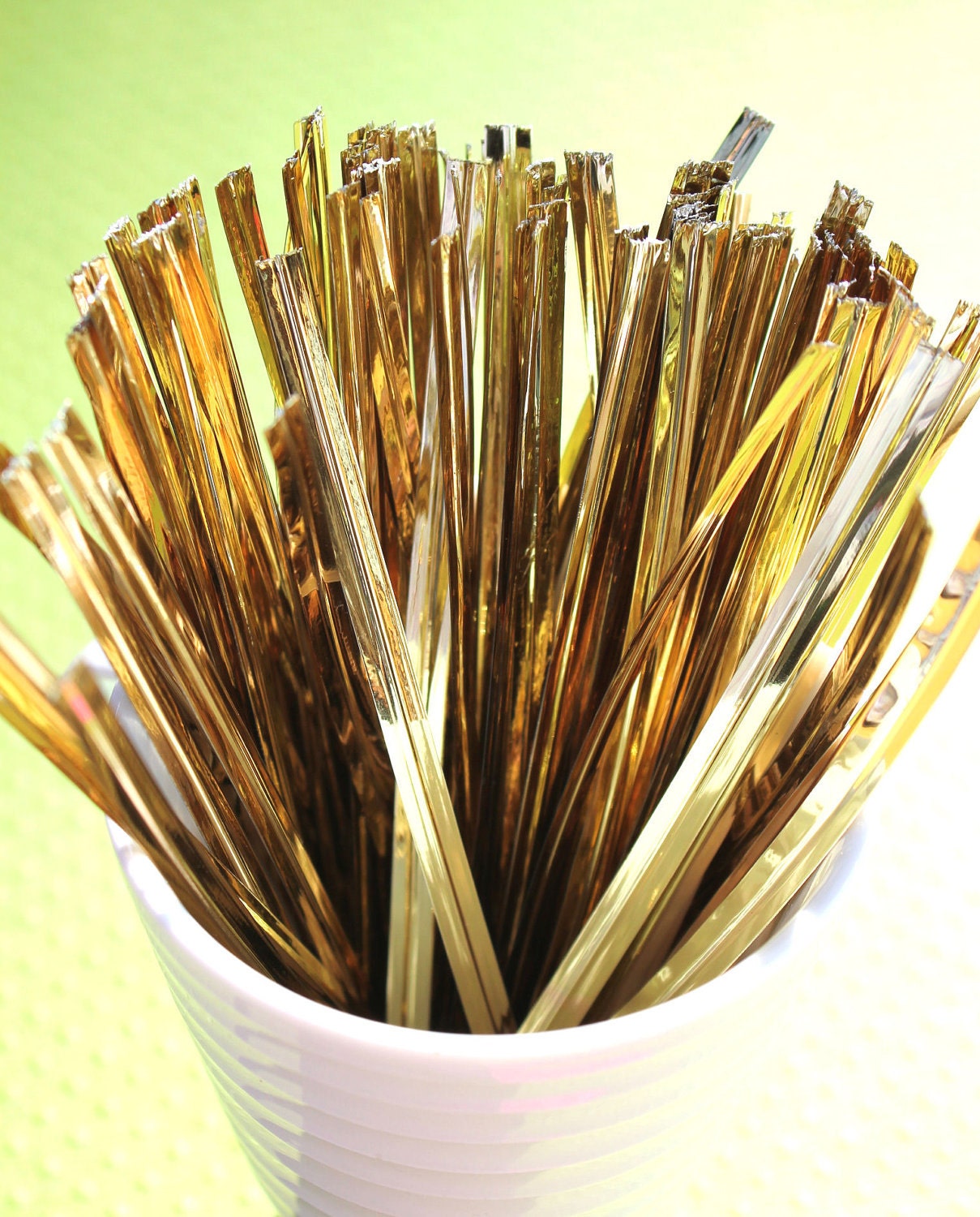 Gold Twist Ties Metallic Twist Ties Wire by thebakersconfections