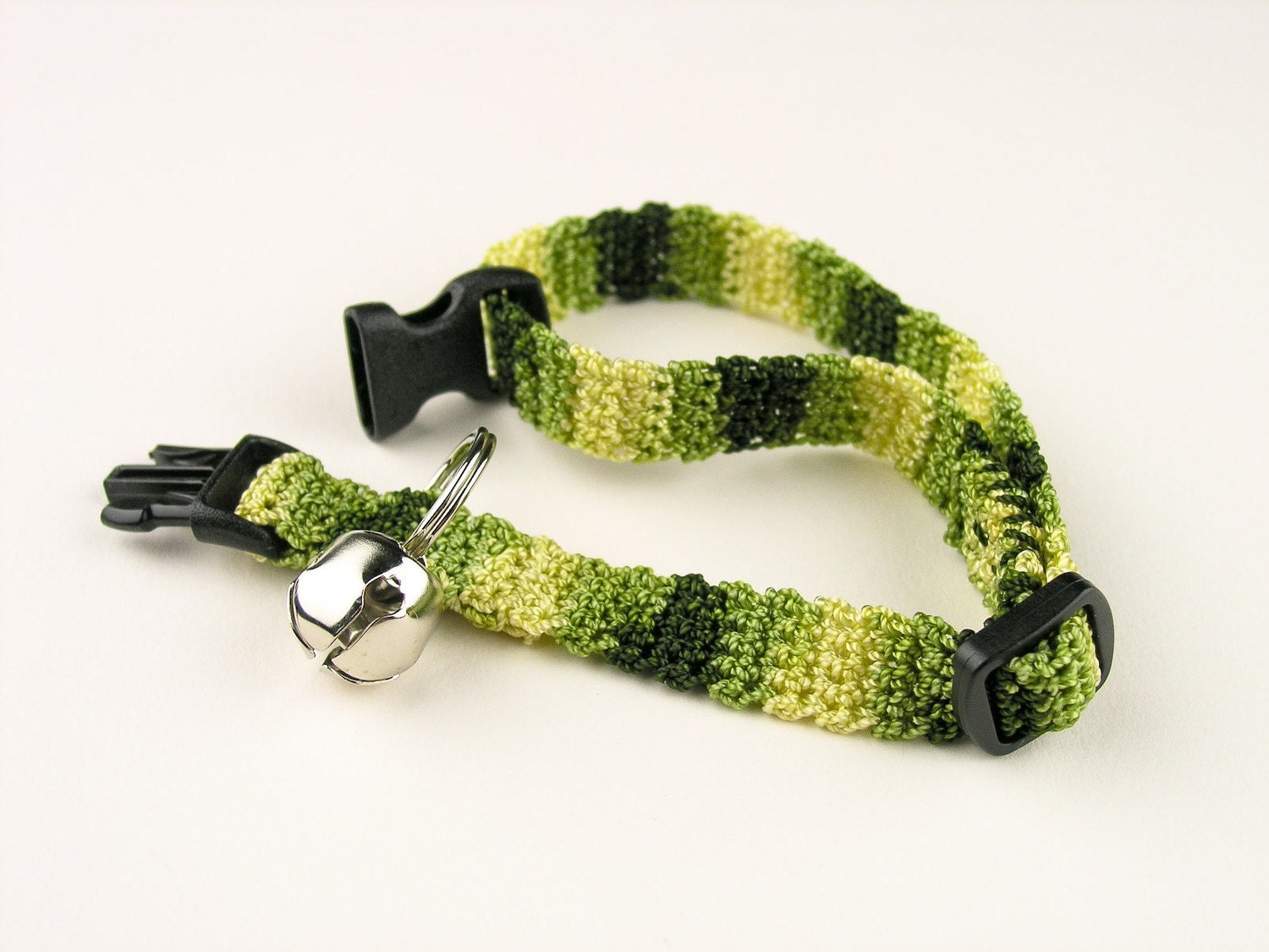 Crochet Cat Collar - Camo Kitty