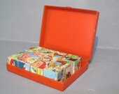 Vintage Fairytale Block Puzzle in Original Box- Western Germany / Wooden Cube Picture Puzzle with Six Fairy Tales, Little Red Riding Hood - MilkasTreasures