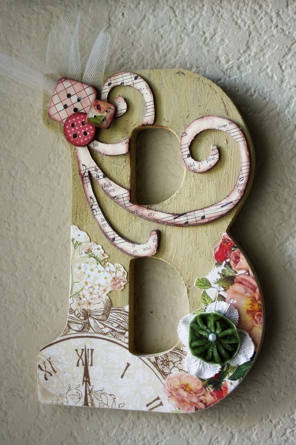Personalized Antique Vintage Boutique Wall Letter