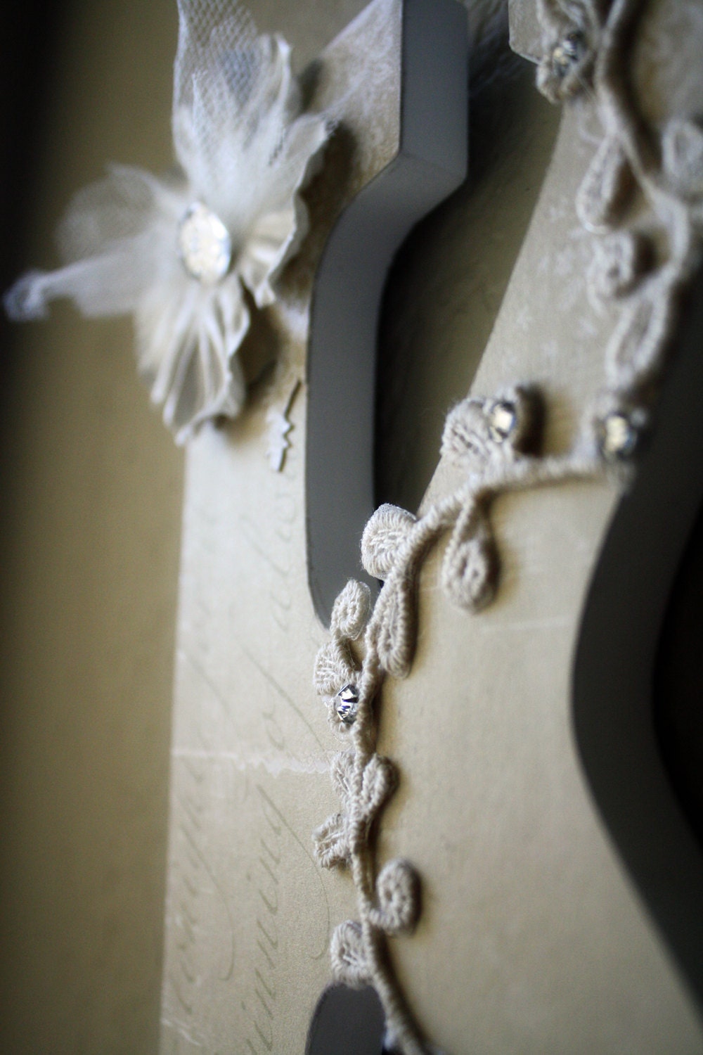 Wooden Wedding Initial Monogram Bridal Letters