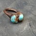 Copper Ring Turquoise Ring Simple Raw Modern Organic Robins Egg Blue