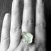 Copper Ring Amethyst Prasiolite Mint Celadon Gem Stone Crystal Artisan Handmade