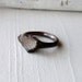 Druzy Copper Ring Geode Cream Champagne Handmade Artisan