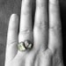Turquoise Beryl Copper Ring Spring Yellow Green Chartreuse Gem Stone Artisan Handmade